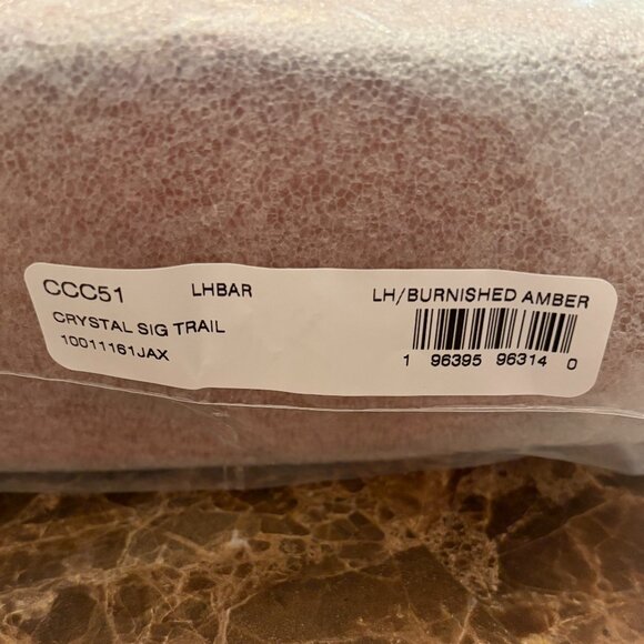 Coach Crystal Signature Jacquard Trail Bag (Burnished Amber) - Picture 15 of 16